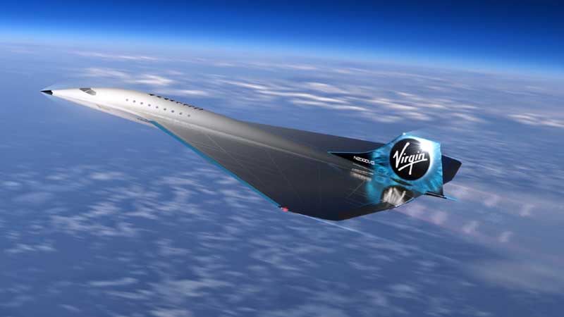 virgin galactic supersonic jet design